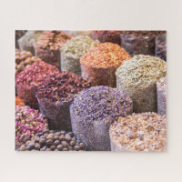 Morocco Souk Dried Flowers & Spices Display