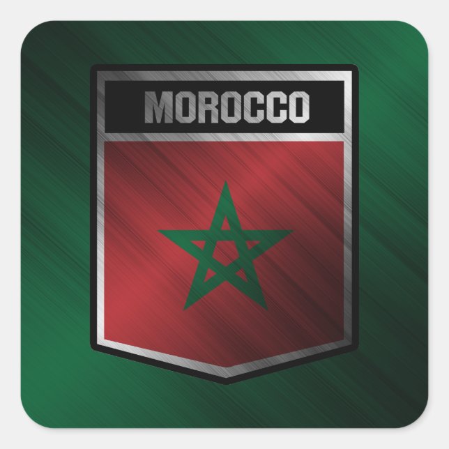 Morocco Square Sticker (Front)