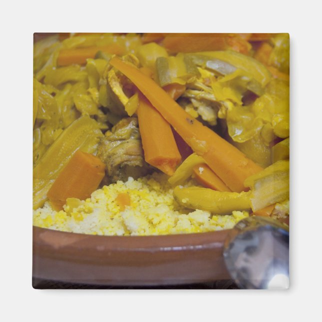 Morocco, Tetouan. Traditional Moroccan meal of Magnet (Front)