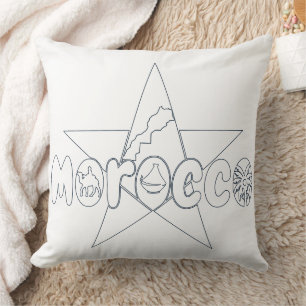 Morocco - The Star of Culture and Change Throw Pillow