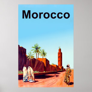 Morocco Travel Poster