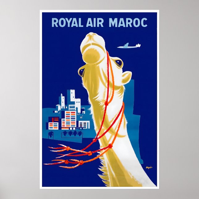 Morocco Travel Poster Moroccan Art PrintA (Front)