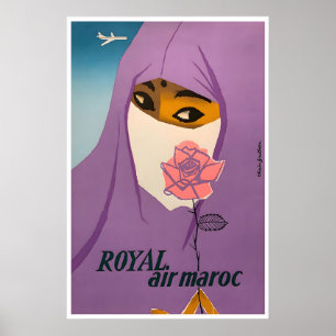 Morocco Travel Poster Vintage Print Moroccan Art
