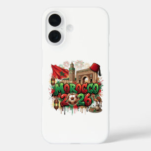 Morocco Vintage Flag Moroccan African iPhone 16 Case