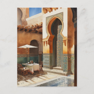 Morocco vintage postcard