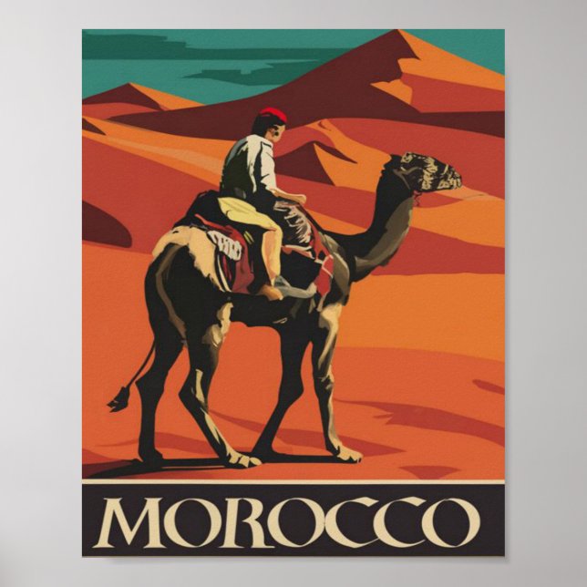 Morocco  Vintage  Poster (Front)