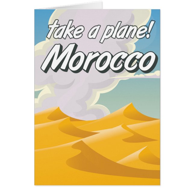 Morocco vintage travel poster (Front)