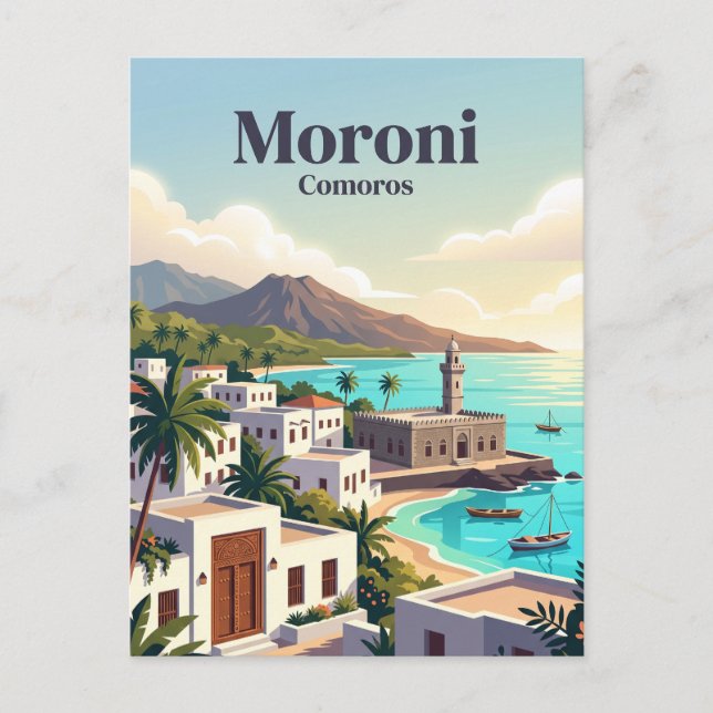 Moroni Comoros Postcard (Front)