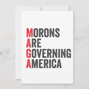 Morons Are Governing America 4th of July Invitation