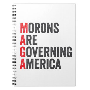 Morons Are Governing America 4th of July Notebook