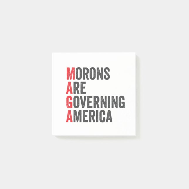 Morons Are Governing America 4th of July  Post-it Notes (Front)