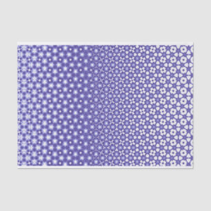 morphing blue and white geometric design tissue paper