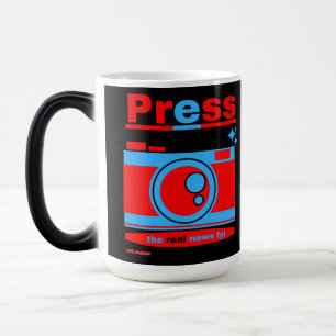 morphing coffee mug "PRESS"