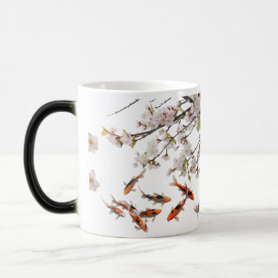Morphing Mug – Cherry Blossom & Koi Fish Art Desig