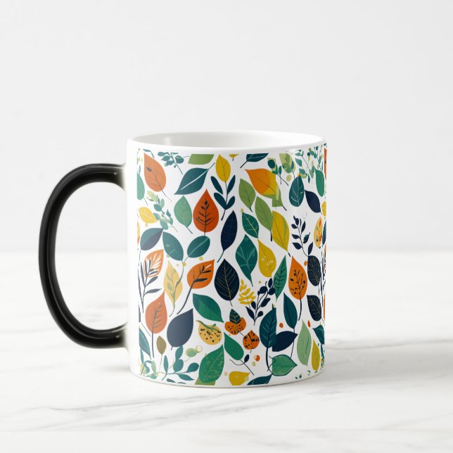 Morphing Mug - Leaves and Nature Patterns 11 oz (Left)