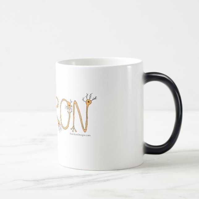 Morphing Mug - Orange NEURON and bright green bord (Right)