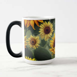 Morphing Mug - Sunflower Abstract #699