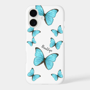 Morpho butterflies cartoon illustration 