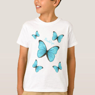 Morpho butterflies cartoon illustration T-Shirt