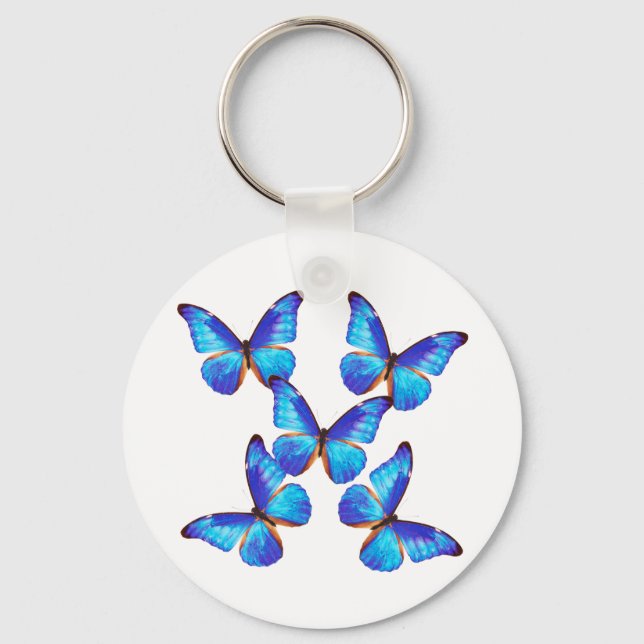 “Morpho Butterfly”の優良製品 Keychain (Front)