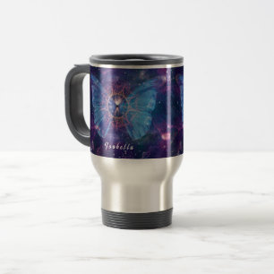 Morpho butterfly / Galaxy Mandala  Travel Mug