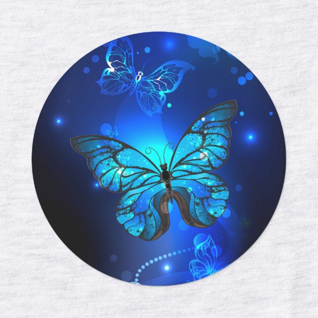 Morpho Butterfly in the Dark Background (Design 1)