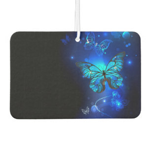 Morpho Butterfly in the Dark Background Air Freshener