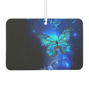 Morpho Butterfly in the Dark Background Air Freshener