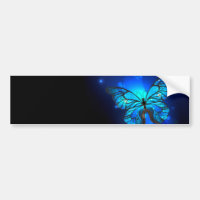 Morpho Butterfly in the Dark Background