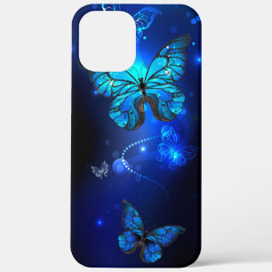 Morpho Butterfly in the Dark Background iPhone 12 Pro Max Case