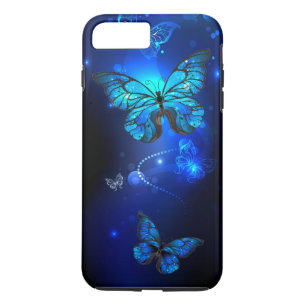 Morpho Butterfly in the Dark Background Case-Mate iPhone Case