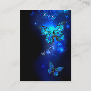 Morpho Butterfly in the Dark Background Enclosure Card