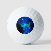 Morpho Butterfly in the Dark Background