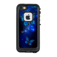 Morpho Butterfly in the Dark Background
