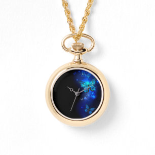 Morpho Butterfly in the Dark Background Watch