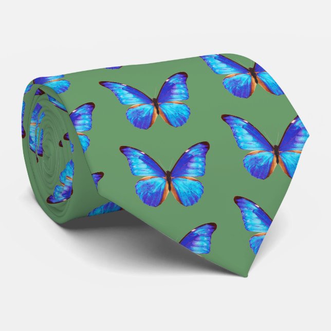 Morpho Butterfly Tie (Rolled)