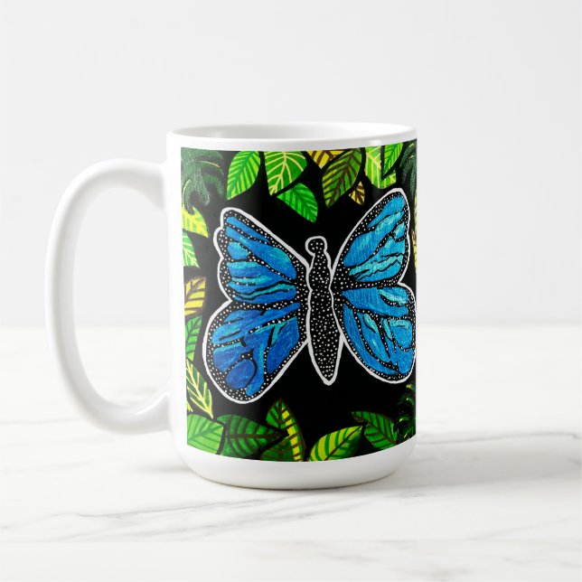 Morpho Papillon tasse de café (Gauche)