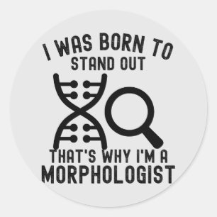 Morphologists,  I Love Morphology Classic Round Sticker