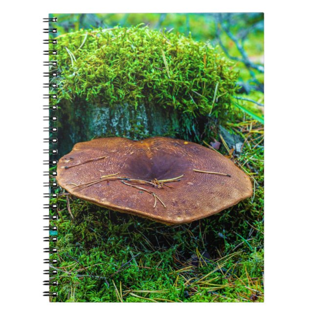 Morrel mushroom green nature grass notebook (Front)