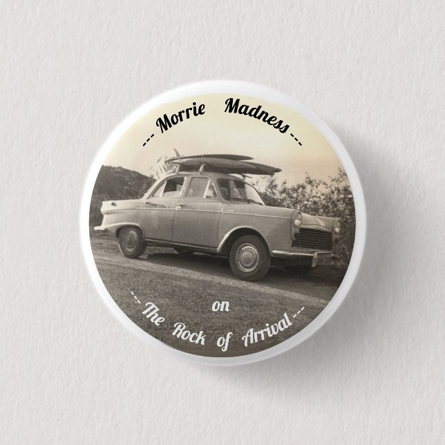 Morrie Madness 1 Inch Round Button (Front)
