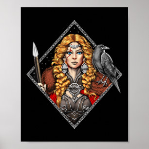 Morrigan Goddess Celtic Mythology Pagan Deity Of W Poster