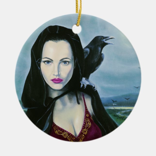 "Morrigan" Goddess Ornament / Pendant (Front)