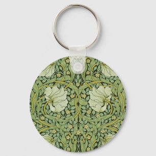 Morris 1876 Vintage Pimpernel Floral Pattern Keychain