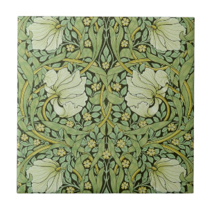 Morris 1876 Vintage Pimpernel Floral Pattern Tile