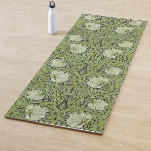 Morris 1876 Vintage Pimpernel Floral Pattern Yoga Mat