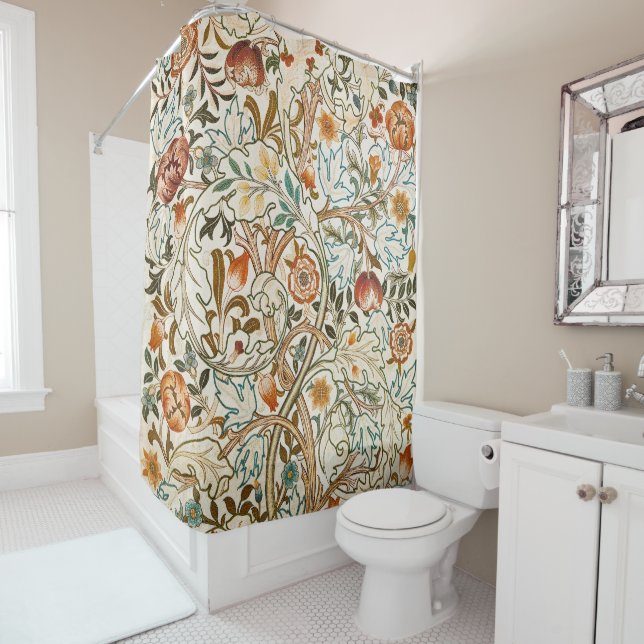  Morris Acanthus Floral Crewel Embroidery Pattern (In Situ)