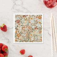 Morris Acanthus Floral Crewel Embroidery Pattern