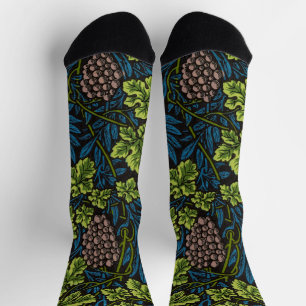 Morris - Antique 1873 Grape & Leave & Vine Pattern Socks