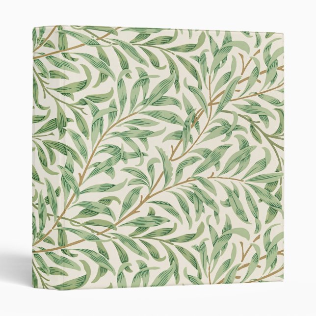 Morris - Antique willow leaves & Branches Pattern Binder (Front/Spine)