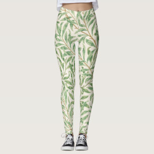 Morris - Antique willow leaves & Branches Pattern Leggings
